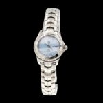 W1054 - Tag Heuer Lady's Link c/w blue Mother of Pearl face with diamond numerals