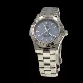 W1055 - Tag Heuer Lady's Aquaracer with a blue Mother of Pearl face