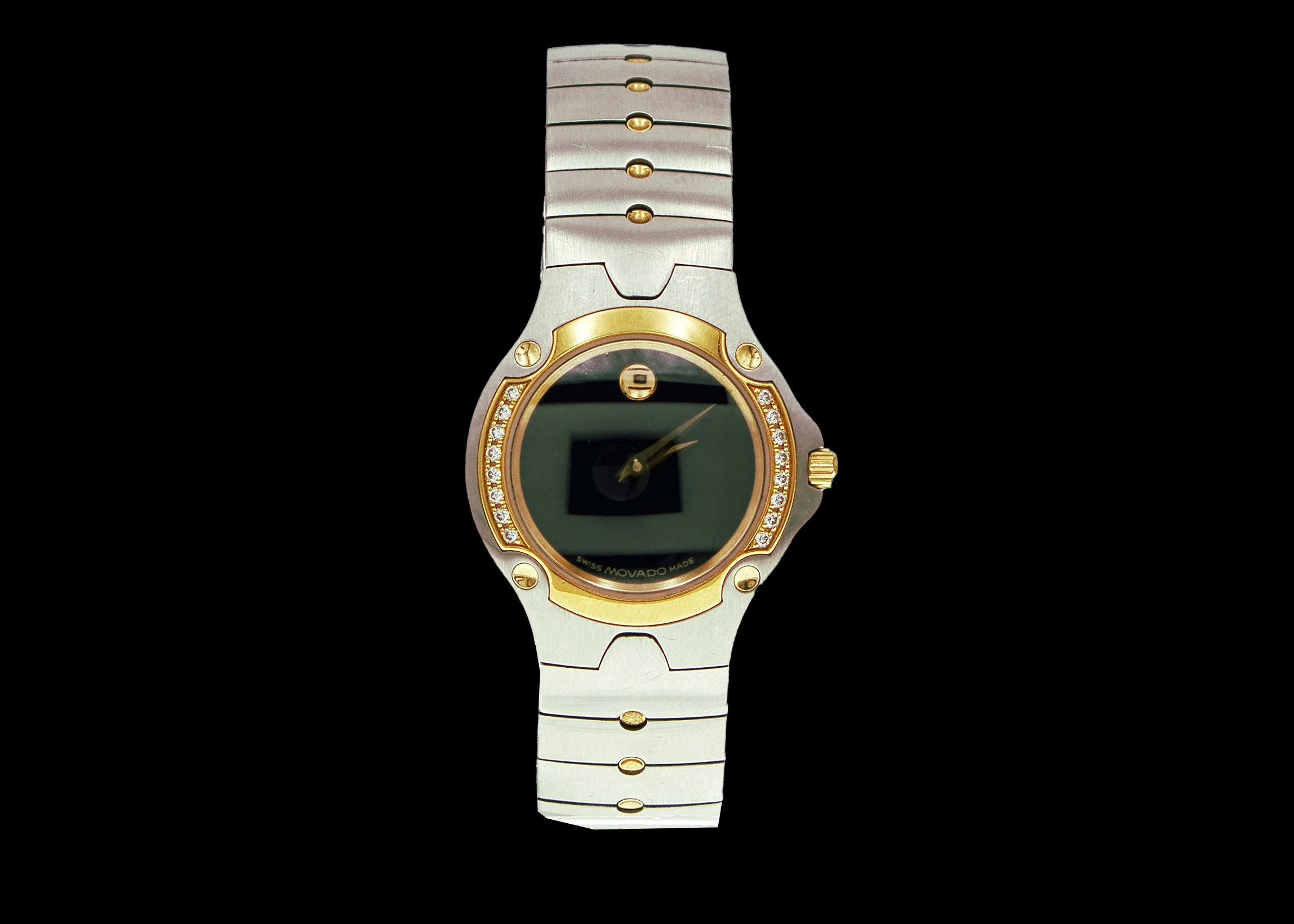 W1061 - Movado Sports Edition Two Tone with diamonds