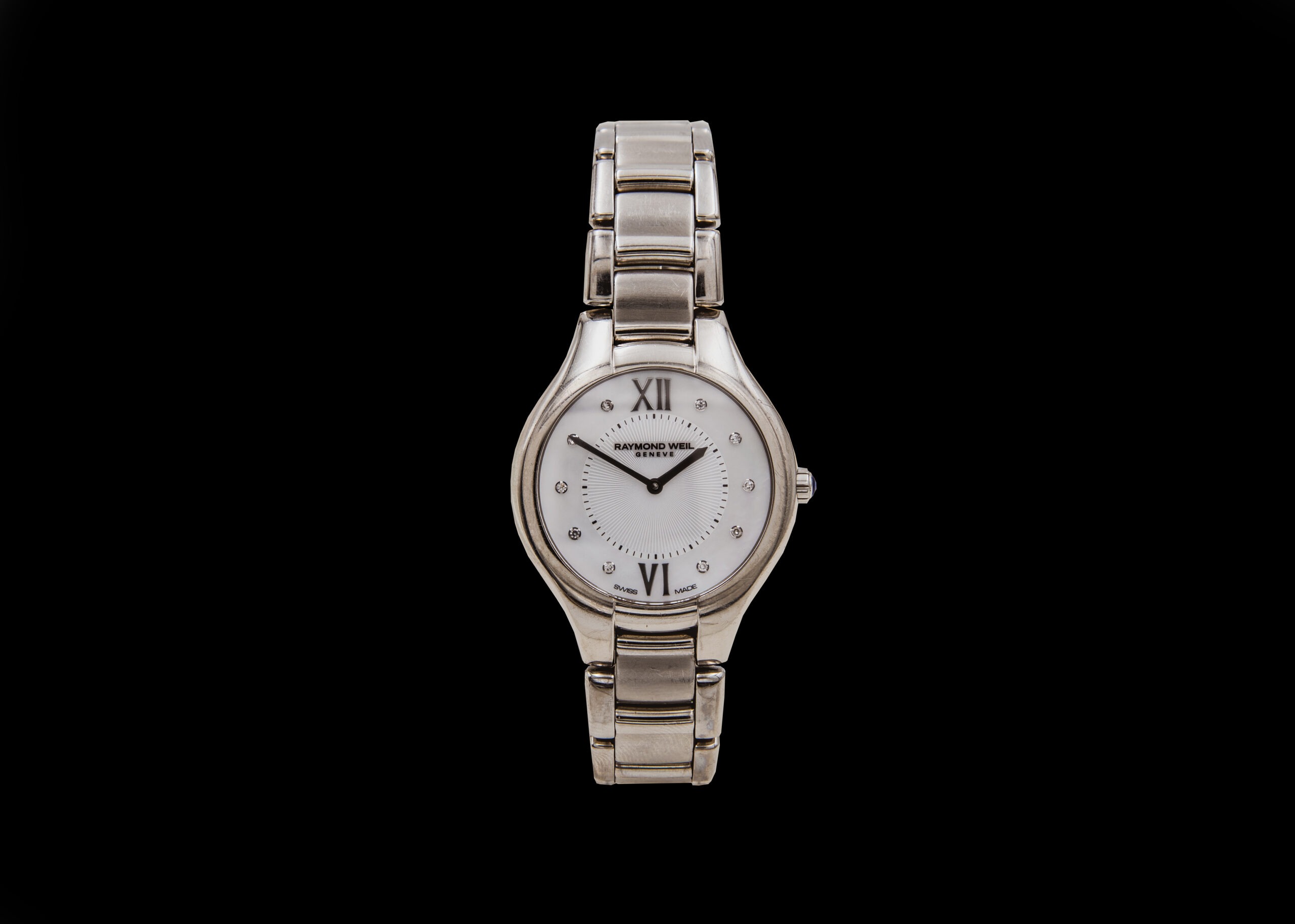 W1308 - Raymond Weil Noemia Mother-of-Pearl and Diamond numerals